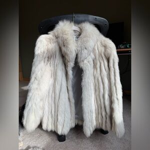 Saga Fox Fur Coat - Cream